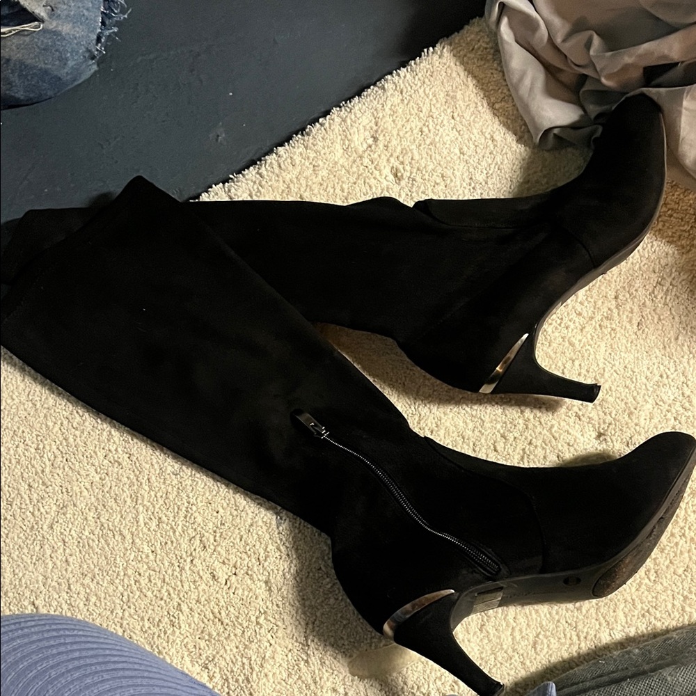 BCBG Paris Black Platform Boots